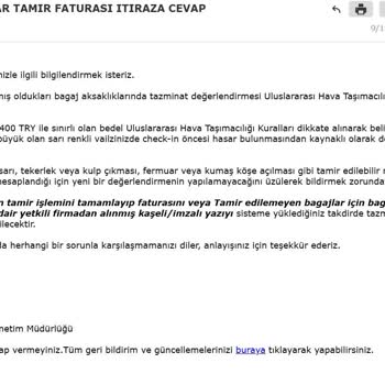 Ajet Uçuşunda Kırılan Valizlerim İçin Çözüm Bulunamıyor