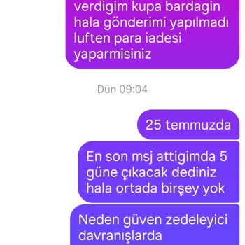 Ürün Teslim Edilmedi, İade Talebime Dönüş Yapılmıyor