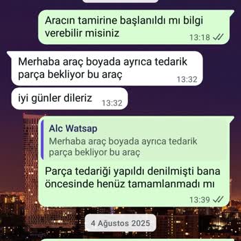 Kasko Hasarım 3 Aydır Çözülmüyor Orijinal Parça Temin Edilmiyor