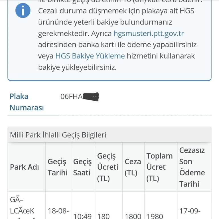 Bolu Gölcük Tabiat Parkı Geçiş Ücretini Geç Yansıttı
