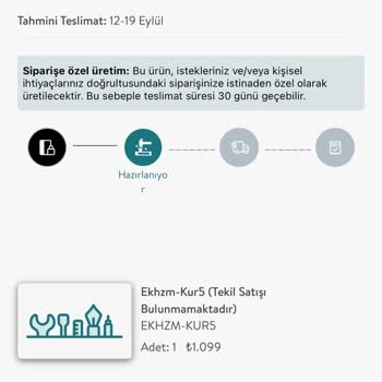 Sipariş Teslimatında Gecikme Ve Bilgi Tutarsızlığı Yaşadım