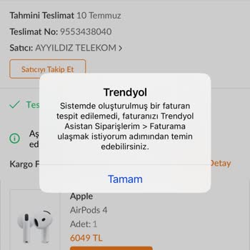 Satıcıdan Fatura Gönderilmediği İçin Ürünün Orijinalliğinden Endişeliyim