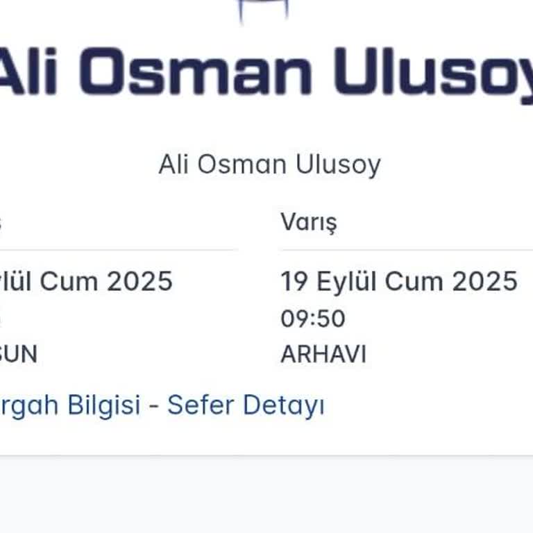 Yolcu Bilgilendirilmemesi Ve Bilet Yanması Sonrası Çözüm Sunulmaması