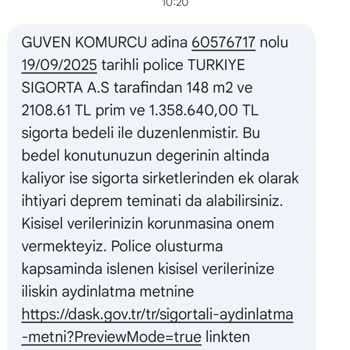 Bilgim Dışında Adıma Konut Sigortası Düzenlenmesi Ve Yetersiz Müşteri Hizmeti