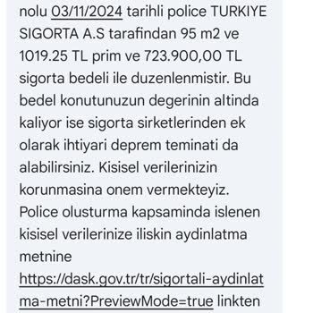 Bilgim Dışında Adıma Konut Sigortası Düzenlenmesi Ve Yetersiz Müşteri Hizmeti