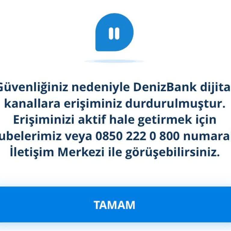 Dijital Kanallara Erişim Engeli Nedeniyle Mağduriyet Yaşıyorum