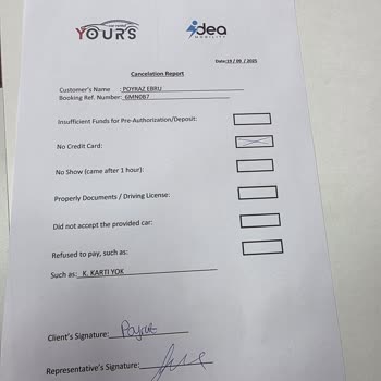 Kapora Bilgisi Verilmeden Araç Teslim Edilmedi, Ücret İadesi Yapılmıyor