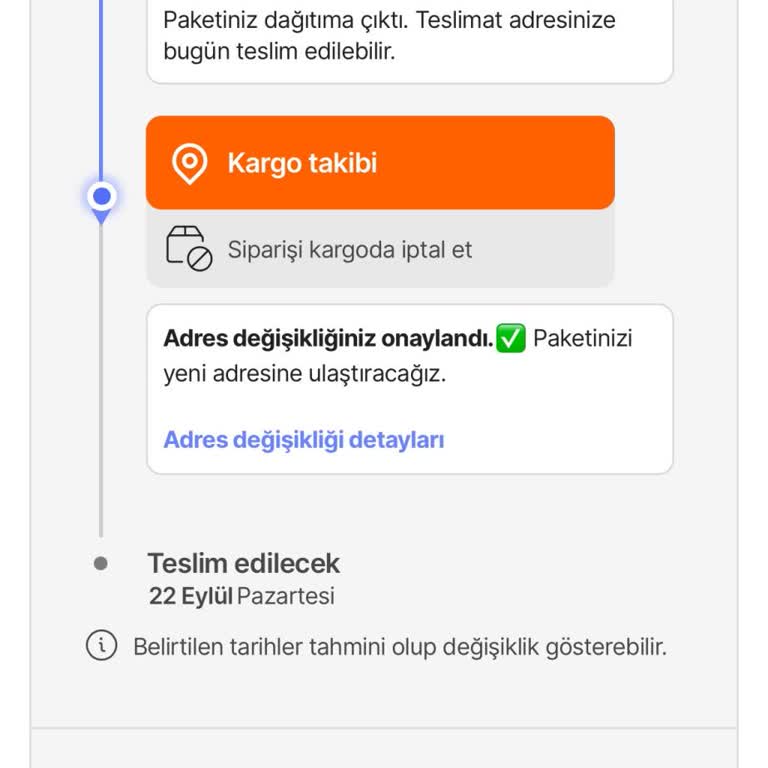 Adres Değişikliği Sonrası Ürünüm İade Edildi