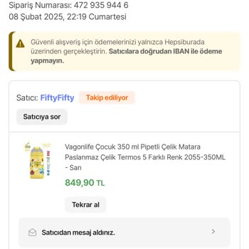 Çelik Mataranın Kapağı Kilitlendi Satıcı Çözüm Sunmuyor