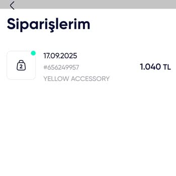 Yellow Accessory Ürünüm Gönderilmedi, İade Talebime Çözüm Bekliyorum