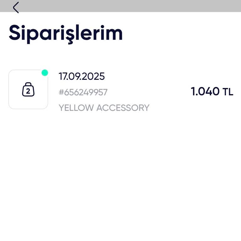 Yellow Accessory Ürünüm Gönderilmedi, İade Talebime Çözüm Bekliyorum