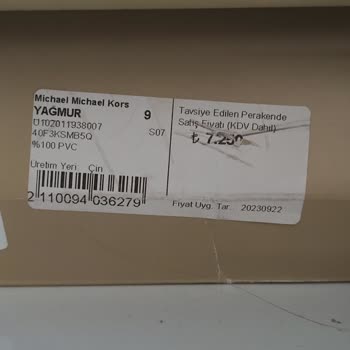 Beymen Michael Kors Yağmur Botunda Konfor ve Sağlık Sorunu Yaşadım