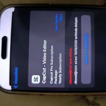 Onayım Olmadan Capcut'tan 999,99 TL Ücret Çekildi!