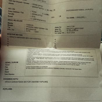Yamaha Motosiklet Sıfır Alınan Xmax 250, Fabrika Hatalı Çıktı Ve Güven Vermiyor