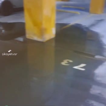 Esenyurt Belediyesi Akçaburgaz Büyük Osmanlı Cami Altındaki Kapalı Otopark Lağım Suyu