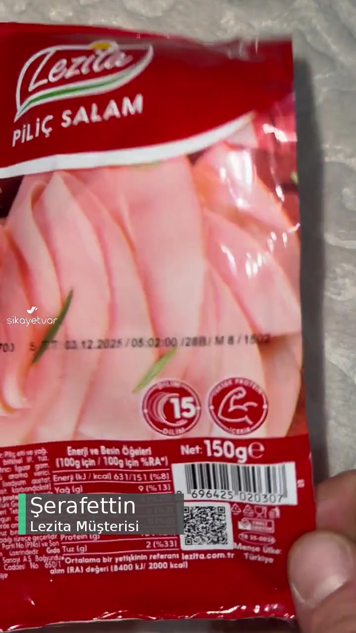 Lezita Piliç Salamın İçinde Sert Parça Çıktı videonun kapak resmi
