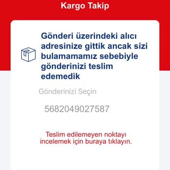 Evde Olmama Rağmen Kargom Teslim Edilmedi Ve Yanlış Bilgilendirildim