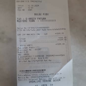 Garanti Kapsamındaki Çaycı İçin Silinen Fiş Nedeniyle Tamir Reddedildi