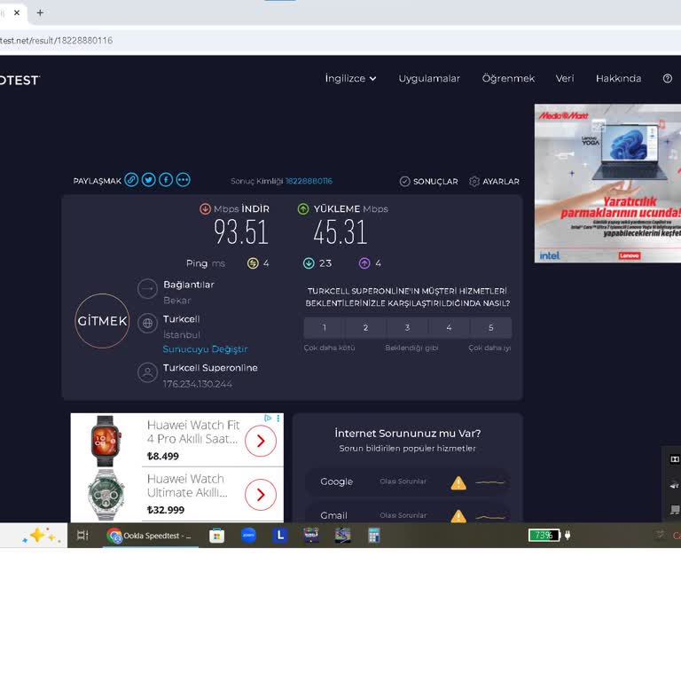 500 Mbps Taahhüdüne Rağmen Düşük Hız Ve Çözümsüz Müşteri Hizmetleri Mağduriyeti