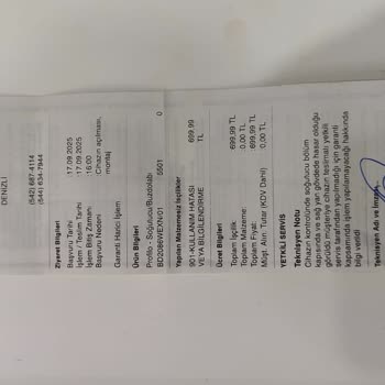 Teslimat Hatası Ve Hasarlı Ürün Nedeniyle Mağduriyet Yaşıyorum