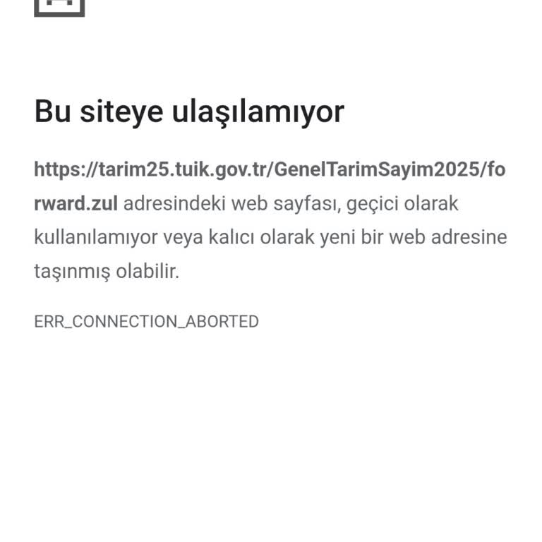 TÜİK Tarım Sayımı Anketinde Teknik Sorun Nedeniyle Mağduriyet Ve Ceza Riski