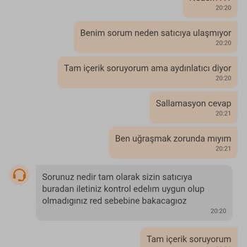 Soruma Yanıt Alamadım, Canlı Destek De Çözüm Sunmadı