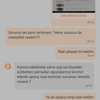 Soruma Yanıt Alamadım, Canlı Destek De Çözüm Sunmadı