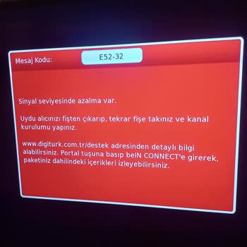 Digiturk Cihazımda Sürekli Sinyal Yok Hatası Ve Haksız Cayma Bedeli Talebi