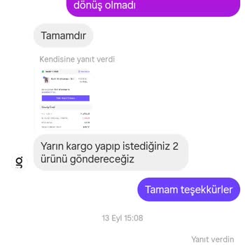 Eksik Ve Yanlış Beden Ürün Gönderimi, İletişimsizlik Ve Ücret İadesi Sorunu