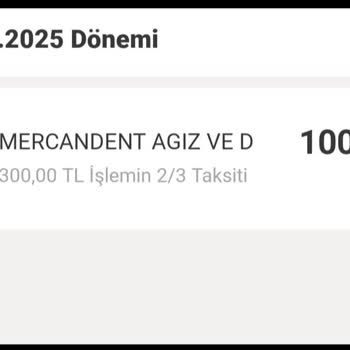 Mercan Dent Ön Muayene İçin Alınan Haksız Ücretin İadesini Talep Ediyorum