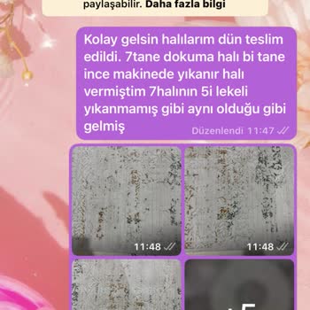İpek Halı Yıkama'dan Lekeli Halı Teslimatı Ve İletişimsizlik Mağduriyeti