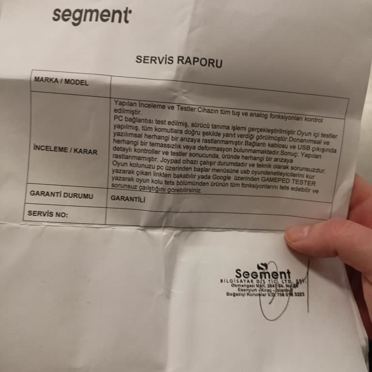 Yeni Alınan Gamepad'de Anında Analog Arızası Ve Değişim Talebi