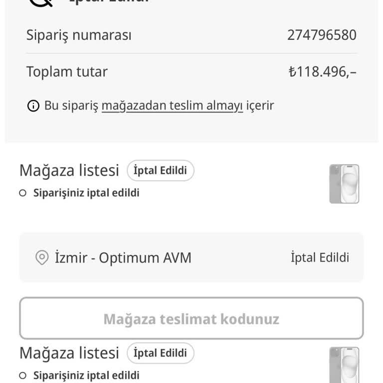 Sebepsiz Sipariş İptali Ve Bilgilendirme Eksikliğiyle Mağduriyet