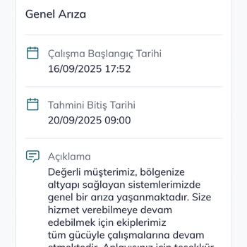 Uzun Süreli İnternet Kesintisi Ve Sorunun Çözülememesi Nedeniyle Mağduriyet