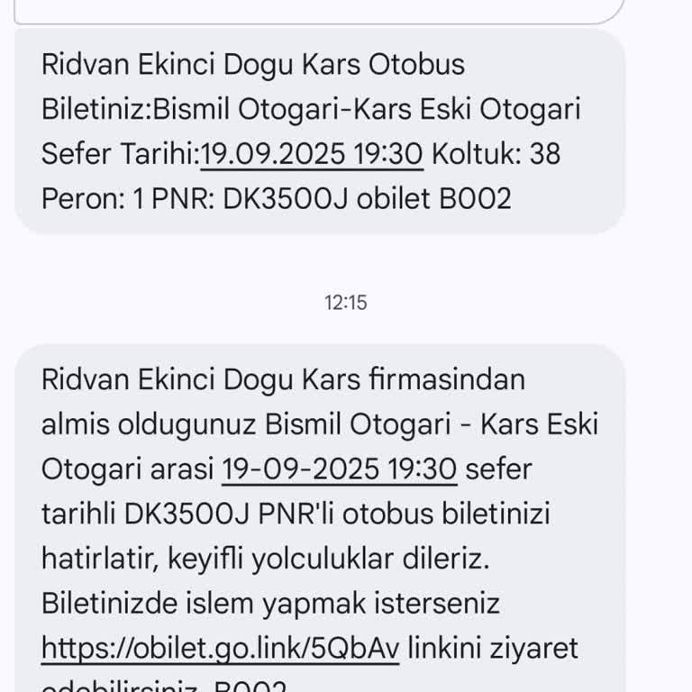 Biletimden Habersiz Koltuk Ve Kalkış Yeri Değiştirildi!