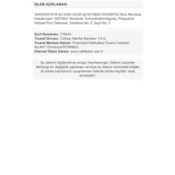 Bilgilendirme Yapılmadan Kesilen Poliçe Ücreti Şoku