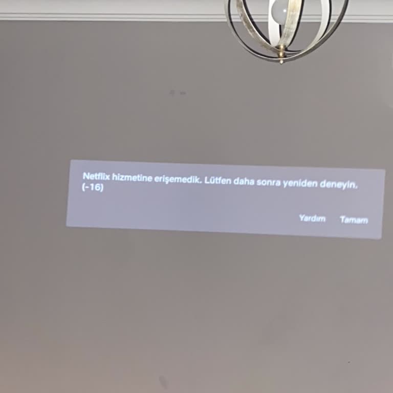 Vankyo Projeksiyon Cihazında Netflix Uygulaması Güncelleme Ve Erişim Sorunu