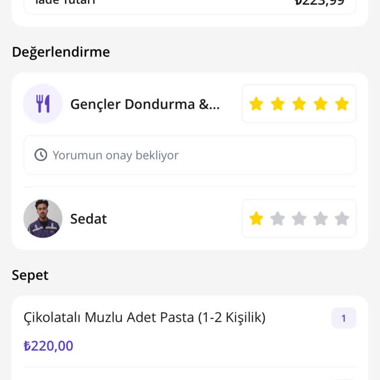 GetirYemek’te Teslim Edilmeyen Sipariş, Yetersiz Müşteri Hizmeti Ve Tekrarlayan Sorunlar