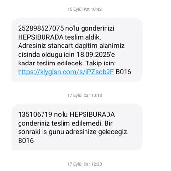Günlerdir Teslim Edilmeyen Kargo Ve Ulaşılmaz Müşteri Hizmetleri Mağduriyeti