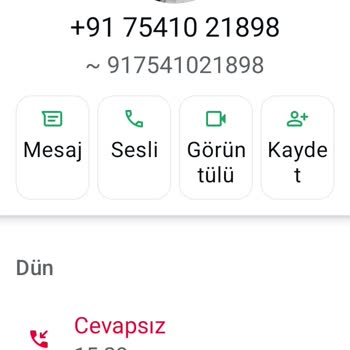 Bilinmeyen Numaradan Gelen Arama Sonrası Güvenlik Endişesi