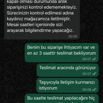 Teslim Edilmeyen Sipariş Ve İade Sorunu Nedeniyle Hayal Kırıklığı