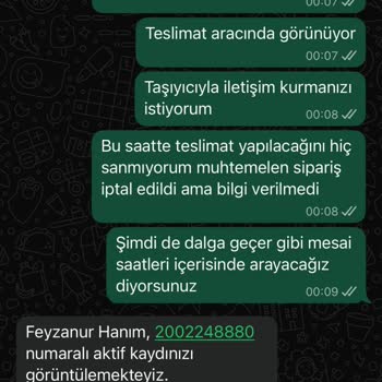 Teslim Edilmeyen Sipariş Ve İade Sorunu Nedeniyle Hayal Kırıklığı
