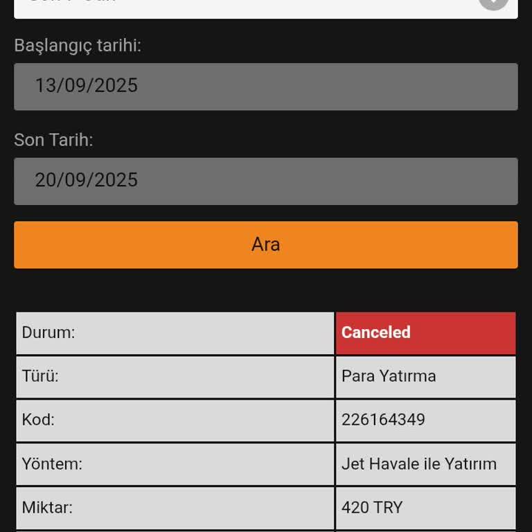Jet Havale İle Yatırdığım Para Hesabıma Geçmedi