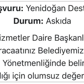 Yenidoğan Destek Paketi Başvurum Gerekçesiz Reddedildi, Açıklama Bekliyorum