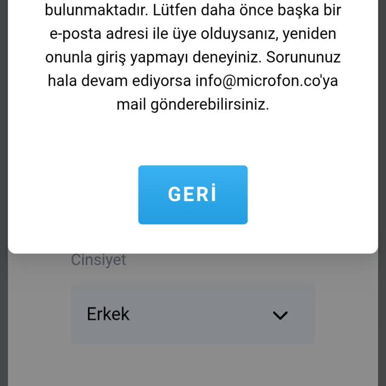 Kayıt Olmadan Önce TC Kimlik Numarası Kayıtlı Hatası Ve Desteklere Ulaşamama Sorunu