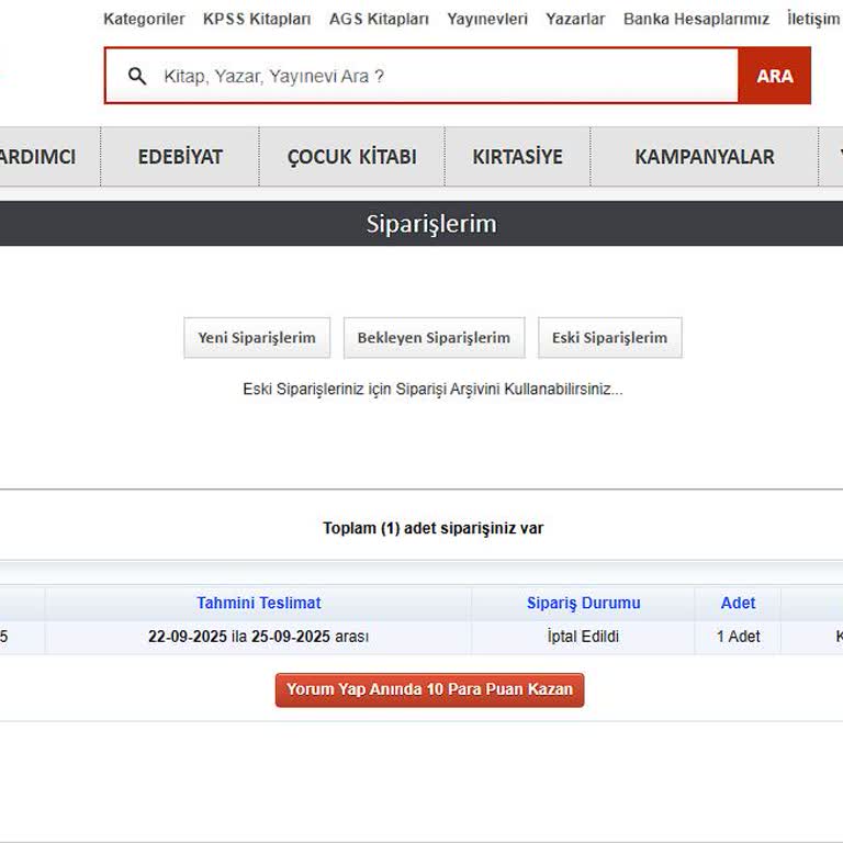 Bilgi Verilmeden İptal Edilen Sipariş Ve Geciken İade Süreci Hakkında Mağduriyet