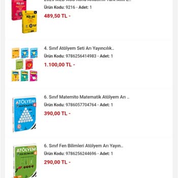 Kitap Setim Eksik Ve Hangi Ürünlerin Gönderildiği Belirsiz