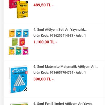 Kitap Setim Eksik Ve Hangi Ürünlerin Gönderildiği Belirsiz