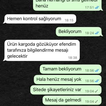 Sipariş Teslim Edilmedi, İletişim Engellendi, Param İade Edilmiyor