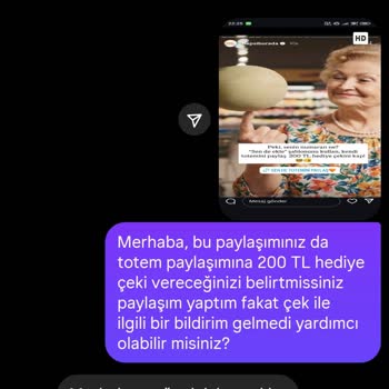 Kampanya Hediye Kodu Gönderilmedi, Müşteri Hizmetlerinden Dönüş Alınamıyor